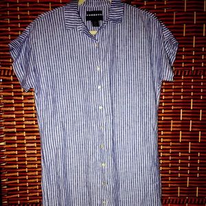 Linen oversized shirt dress size XS